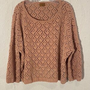 Bohemian Inspired Style Knit Wear. POL. Subtle Peach layering texture Boho chic